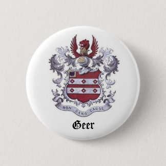 Geer Family Crest 6 Cm Round Badge