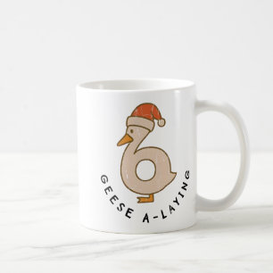 Geese A Laying, Funny Christmas Goose, Couples Mat Coffee Mug