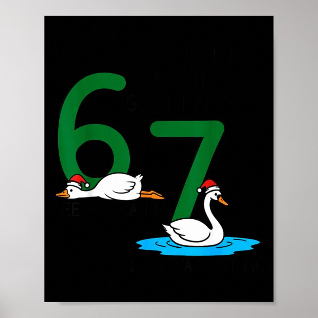 Geese A Laying Swans A Swimming 67 Six Geese Seven Poster (Front)