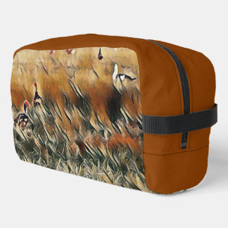Geese and Duck Roam Art Dopp Kit