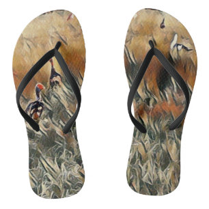 Geese and Duck Roam Art Thongs