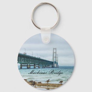 Geese At Mighty Mac Key Ring