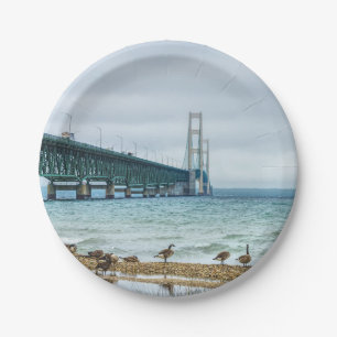 Geese At Mighty Mac Paper Plate