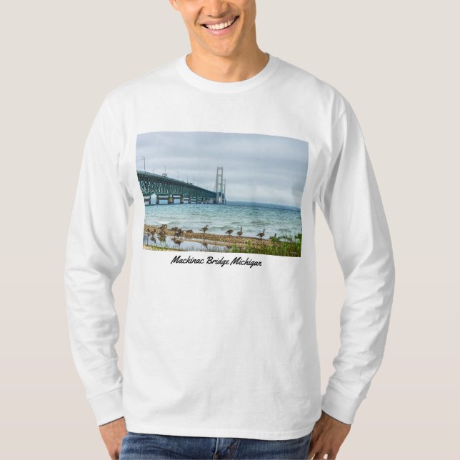 Geese At Mighty Mac T-Shirt (Front)