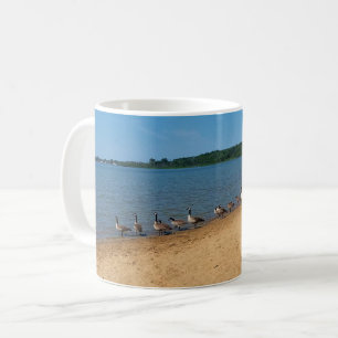 Geese at Silver Lake, Wisconsin Coffee Mug