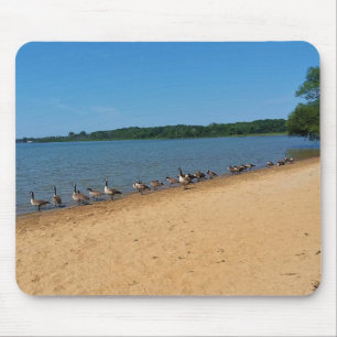 Geese at Silver Lake, Wisconsin Mouse Pad