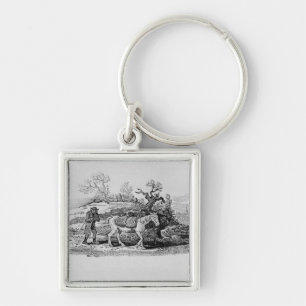 Geese carried to market key ring