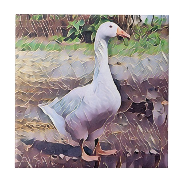 GEESE  CERAMIC TILE (Front)