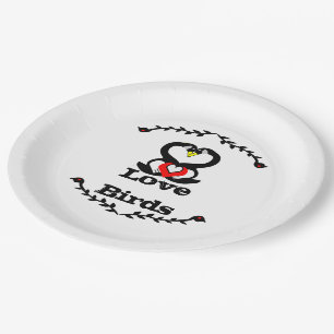 Geese Family Silly Goose Love Birds Paper Plate