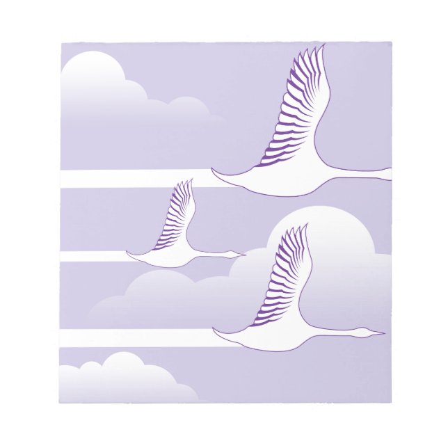 Geese Flying vector Notepad (Front)