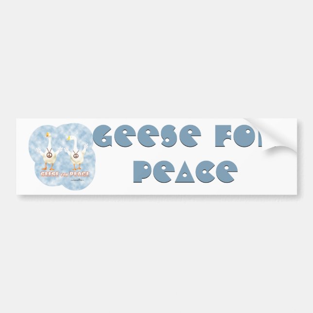 Geese for Peace Bumper Sticker (Front)