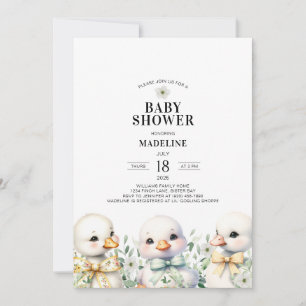 Geese Gender Neutral Baby Shower Invitation