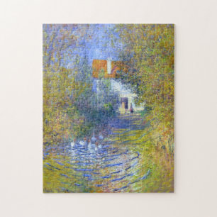 Geese in the Creek Claude Monet Fine Art Jigsaw Puzzle