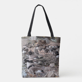 Geese in the Park Tote Bag