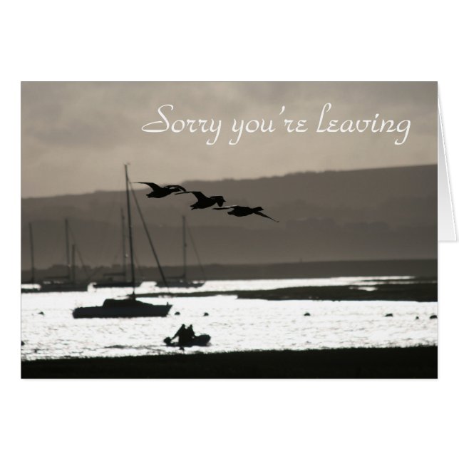 Geese leaving card (Front Horizontal)