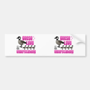 Geese, Love & Understanding Bumper Sticker