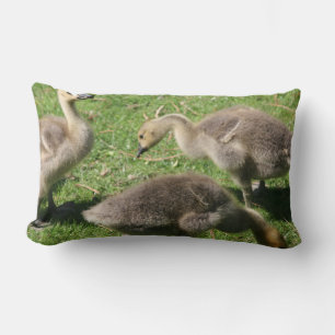 Geese on the Grass Lumbar Cushion