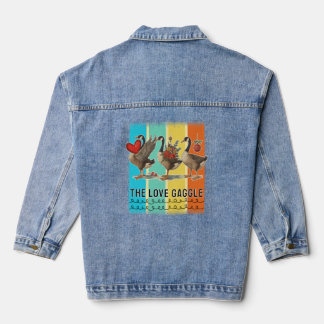 geese plus size T-Shirt Denim Jacket