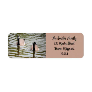 Geese Return Address Label