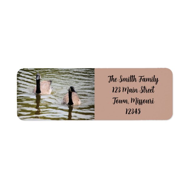 Geese Return Address Label (Front)