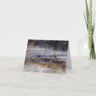 Geese Talking A Break Thank You Card