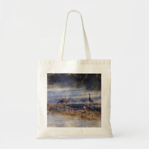 Geese Talking A Break Tote Bag
