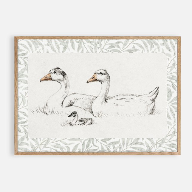 Geese vintage nursery  poster (Creator Uploaded)