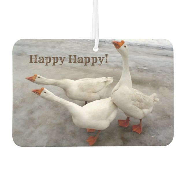 Geese white car air freshener (Front)