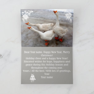 Geese white card