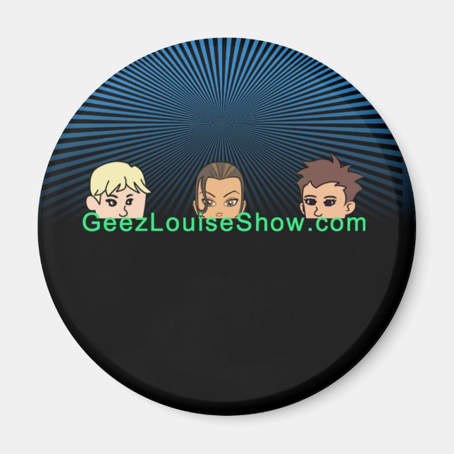 Geez Louise Dark Magnet (Front)