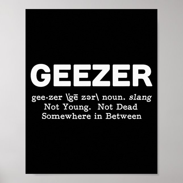 Geezer Definition - Funny Old Age  Poster (Front)