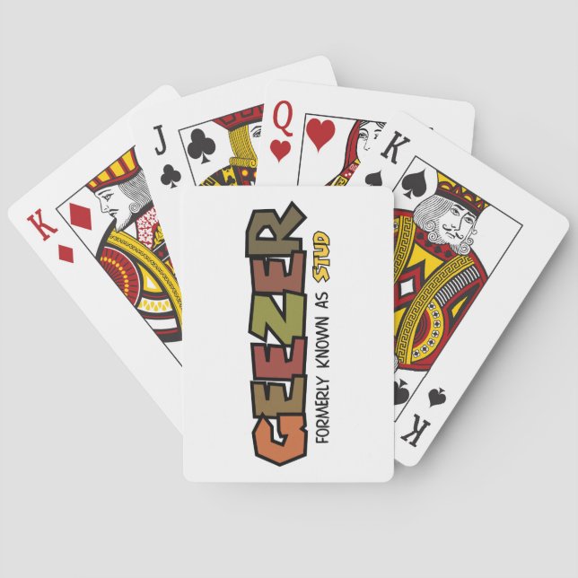 Geezer Poker Playing Cards (Back)