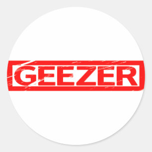Geezer Stamp Classic Round Sticker