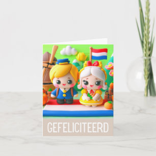 Gefeliciteerd, Dutch happy birthday  Card