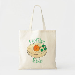 Gefilte Fish Jewish Holidays Shabbat Passover Food Tote Bag