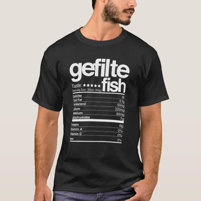 Gefilte Fish Nutritional Facts Hanukkah573png573 T-Shirt (Front)