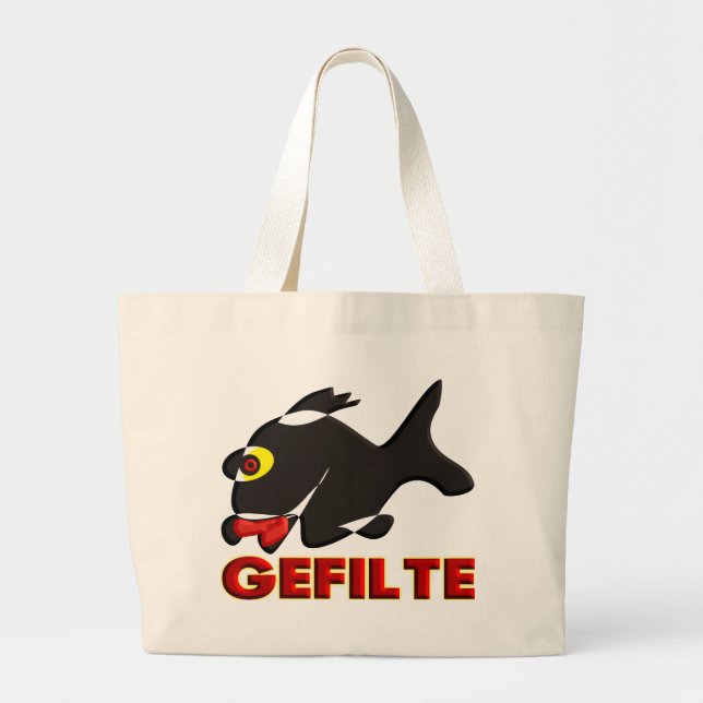 Gefilte Large Tote Bag (Front)