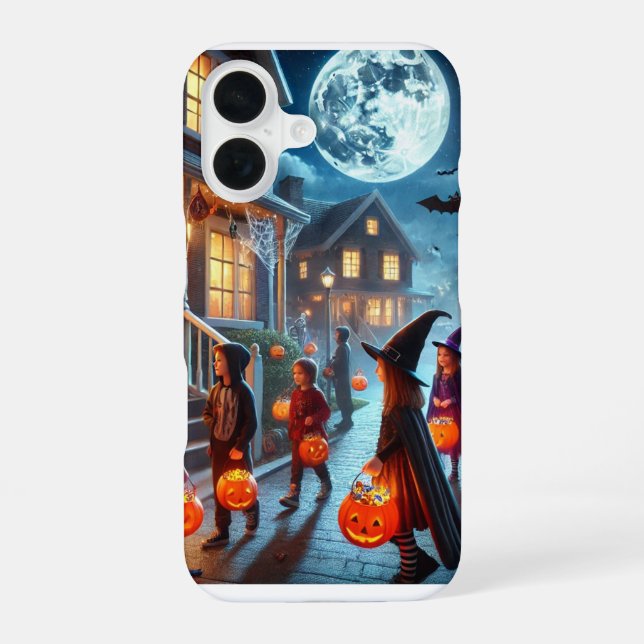 Geft funy Halloween iPhone 16 Cases (Back)