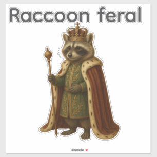  Geft Stickers Raccoon feral 