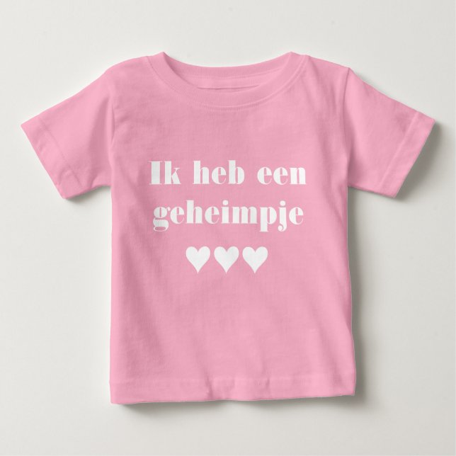 Geheimpje ik word grote zus baby T-Shirt (Front)