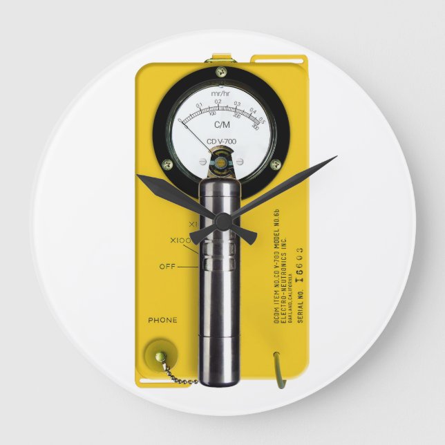 Geiger Counter Wall Clock - CDV 700 (Front)
