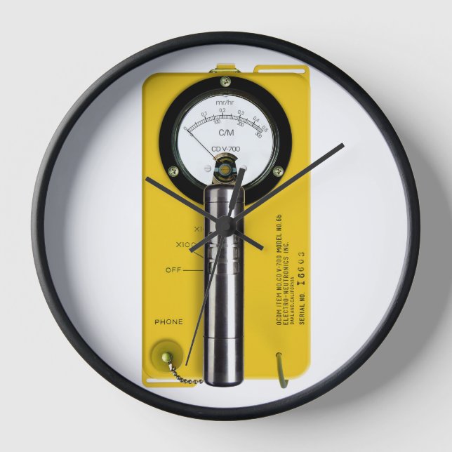 Geiger Counter Wall Clock - CDV 700 (Front)