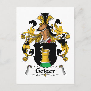 Geiger Family Crest Postcard