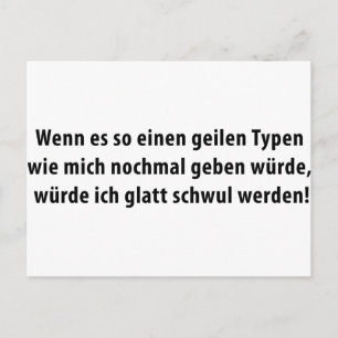 geiler typ icon postcard