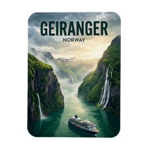 Geirangerfjord Cruise Norway Magnet