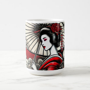 Geisha Art Ceramic Mug