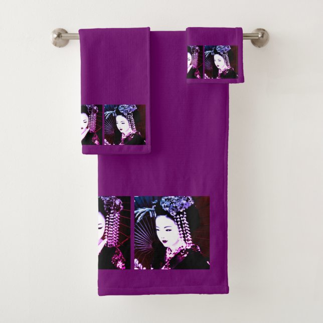 Geisha Bath Towel Set (Insitu)