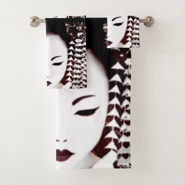 Geisha Bath Towel Set (Insitu)