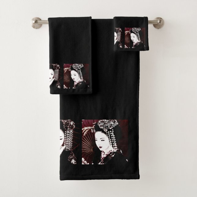 Geisha Bath Towel Set (Insitu)