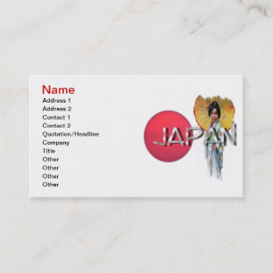 Geisha Business Card